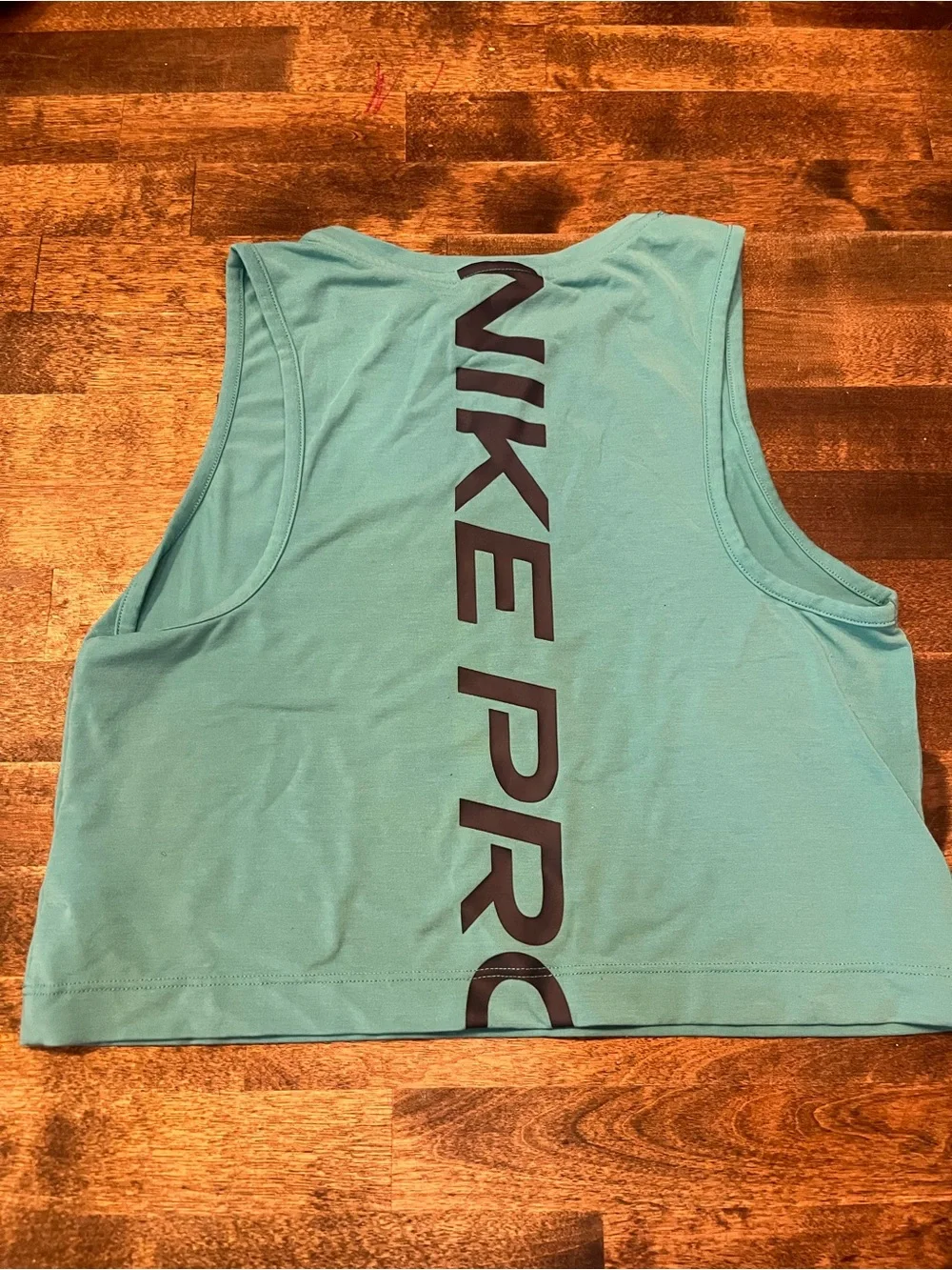 Nike girls Teal Crewneck Crop Tank medium